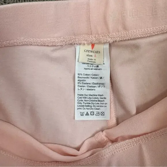 Crewcuts Pink Kids Leggings with Gold Heart Accents ~ L - Picture 5 of 8